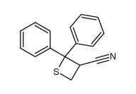 2,2-diphenyl-3-cyanothietane结构式