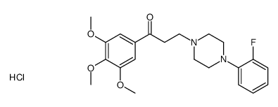 3-[4-(2-fluorophenyl)piperazin-1-yl]-1-(3,4,5-trimethoxyphenyl)propan-1-one,hydrochloride Structure