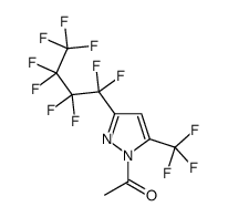 1-[3-(1,1,2,2,3,3,4,4,4-nonafluorobutyl)-5-(trifluoromethyl)pyrazol-1-yl]ethanone Structure