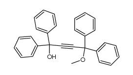 4-methoxy-1,1,4,4-tetraphenylbut-2-yn-1-ol Structure