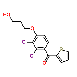 [2,3-DICHLORO-4-(3-HYDROXYPROPOXY)PHENYL]-2-THIENYLMETHANONE Structure