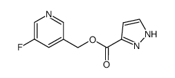 1(2)H-pyrazole-3-carboxylic acid 5-fluoro-pyridin-3-ylmethyl ester Structure