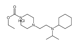 ethyl 4-[2-[cyclohexyl(propan-2-yl)amino]ethyl]piperazine-1-carboxylate,hydrochloride Structure