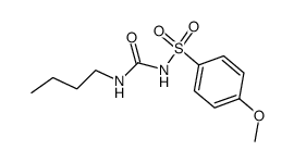 N-butyl-N'-(4-methoxy-benzenesulfonyl)-urea Structure