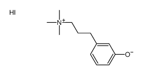 3-(3-hydroxyphenyl)propyl-trimethylazanium,iodide Structure