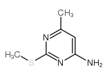 6-甲基-2-甲硫基-4-氨基嘧啶结构式