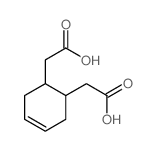 4-Cyclohexene-1,2-diaceticacid, trans- (8CI,9CI) structure