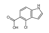 4-chloro-indole-5-carboxylic acid structure