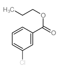 Benzoic acid,3-chloro-, propyl ester Structure