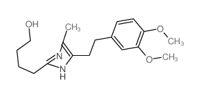1H-Imidazole-2-butanol,5-[2-(3,4-dimethoxyphenyl)ethyl]-4-methyl-结构式