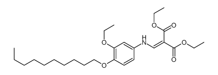 diethyl (4-decyloxy-3-ethoxyanilino)methylenemalonate Structure