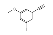 3-iodo-5-methoxy-benzonitrile Structure