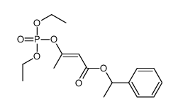 3-[(Diethoxyphosphinyl)oxy]-2-butenoic acid 1-phenylethyl ester结构式