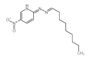 Nonanal,2-(5-nitro-2-pyridinyl)hydrazone structure