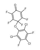4-(2',4',6'-trichloro-3',5'-difluorophenoxy)-pentafluorocyclohexa-2,5-dien-1-one结构式