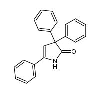 3,3,5-triphenyl-2,3-dihydro-1H-2-pyrrolone Structure