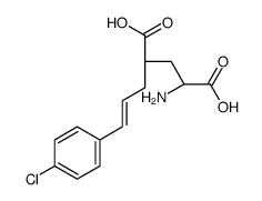 (2S,4R)-2-amino-4-[3-(4-chlorophenyl)prop-2-enyl]pentanedioic acid Structure