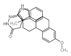 Indole-3-acetic acid,(3-methoxyestra-1,3,5(10)-trien-17-ylidene)hydrazide (8CI)结构式