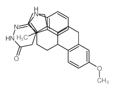 Indole-3-acetic acid,(3-methoxyestra-1,3,5(10)-trien-17-ylidene)hydrazide (8CI) structure