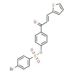 4-[3-(2-THIENYL)ACRYLOYL]PHENYL 4-BROMOBENZENESULFONATE结构式