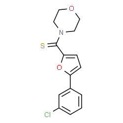 [5-(3-chlorophenyl)furan-2-yl]-morpholin-4-ylmethanethione Structure