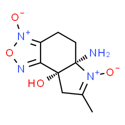 8aH-Pyrrolo[3,2-e]-2,1,3-benzoxadiazol-8a-ol,5a-amino-4,5,5a,8-tetrahydro-7-methyl-,3,6-dioxide,(5aR,8aR)-rel-(9CI)结构式