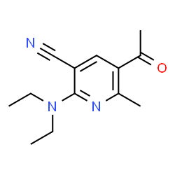 5-Acetyl-2-(diethylamino)-6-methylnicotinonitrile结构式