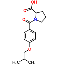 1-(4-ISOBUTOXYBENZOYL)PYRROLIDINE-2-CARBOXYLICACID Structure
