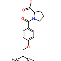 1-(4-ISOBUTOXYBENZOYL)PYRROLIDINE-2-CARBOXYLICACID structure