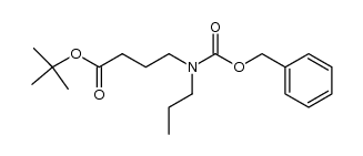 t-butyl 4-[[N-(benzyloxy)carbonyl]-N-propylamino]butyrate Structure