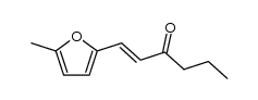 1t()-(5-methyl-[2]furyl)-hex-1-en-3-one Structure