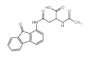 2-acetamido-3-[(9-oxofluoren-1-yl)carbamoyl]propanoic acid结构式