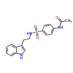 N-(4-{[2-(1H-Indol-3-yl)ethyl]sulfamoyl}phenyl)acetamide结构式