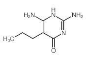 2,6-diamino-5-propyl-1H-pyrimidin-4-one结构式
