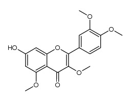 Quercetin-3,5,3',4'-tetramethylether结构式