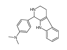 N,N-dimethyl-4-(2,3,4,9-tetrahydro-1H-pyrido[3,4-b]indol-1-yl)aniline结构式