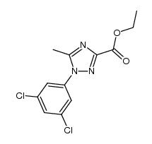 ethyl 1-(3,5-dichlorophenyl)-5-methyl-1H-1,2,4-triazole-3-carboxylate结构式
