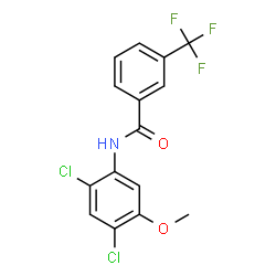 N-(2,4-DICHLORO-5-METHOXYPHENYL)-3-(TRIFLUOROMETHYL)BENZENECARBOXAMIDE Structure