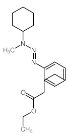 ethyl 4-[4-(cyclohexyl-methyl-amino)diazenylphenyl]butanoate结构式