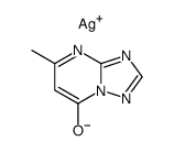 5-methyl-4H-[1,2,4]triazolo[1,5-a]pyrimidin-7-one, silver-salt结构式
