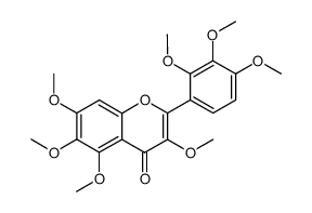 3,5,6,7,2',3',4'-Heptamethoxyflavone Structure