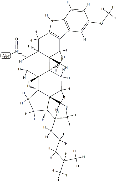 5'-Methoxy-6α-nitro-1'H-5α-cholest-2-eno[3,2-b]indole picture