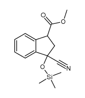 methyl 3-cyano-3-(trimethylsilanyloxy)indan-1-carboxylate Structure