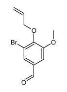 4-(ALLYLOXY)-3-BROMO-5-METHOXYBENZALDEHYDE Structure