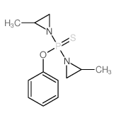 Phosphinothioic acid, bis (2-methyl-1-aziridinyl)-, O-phenyl ester结构式