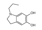 1-propyl-2,3-dihydroindole-5,6-diol结构式