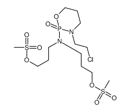 3-[[3-(2-chloroethyl)-2-oxo-1,3,2λ5-oxazaphosphinan-2-yl]-(3-methylsulfonyloxypropyl)amino]propyl methanesulfonate结构式