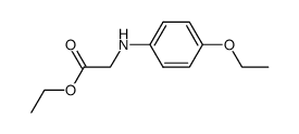 2-(4-ethoxyphenylamino)acetic acid ethyl ester Structure