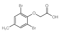 Acetic acid,2-(2,6-dibromo-4-methylphenoxy)- Structure