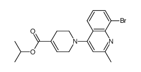 8-bromo-4-(4-isopropyloxycarbonyl-1,2,3,6-tetrahydropyridin-1-yl)-2-methylquinoline Structure
